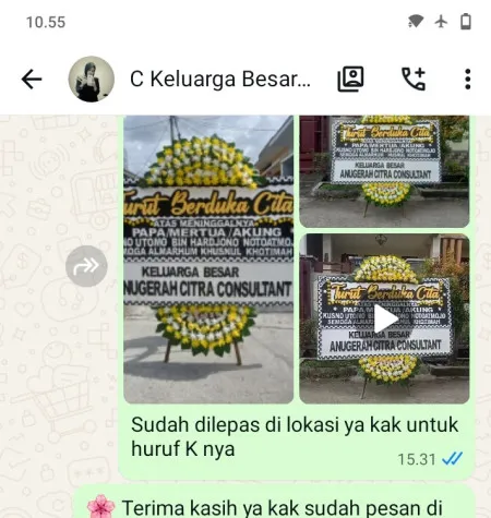 Pengiriman Papan Bunga Duka Cimanggis