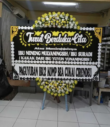 Papan Bunga Duka Cimanggis