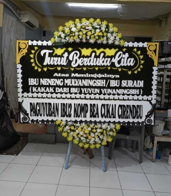 Papan Bunga di Cimanggis